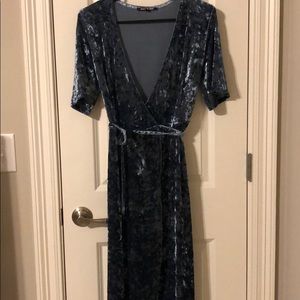 Gianni Bini velvet wrap dress